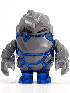 LEGO Rock Monster Glaciator (Trans-Dark Blue) minifigure