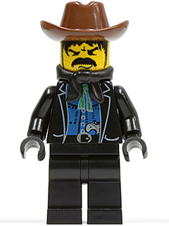 LEGO Bandit 1 (Black Bart) minifigure ww007